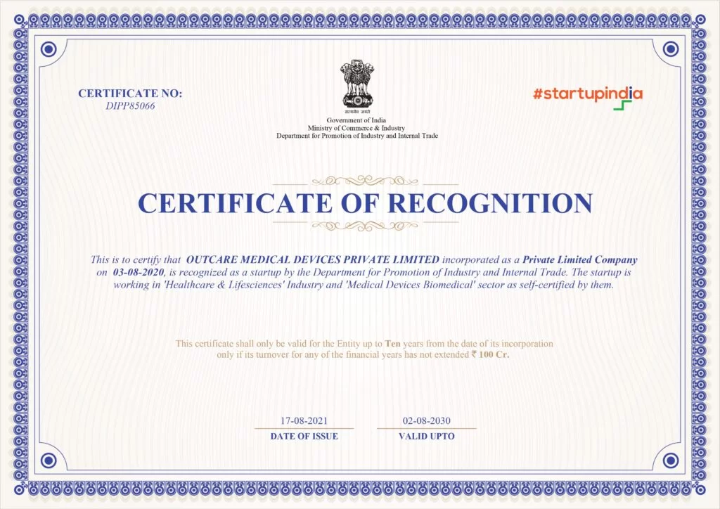 Recognized by Startup India