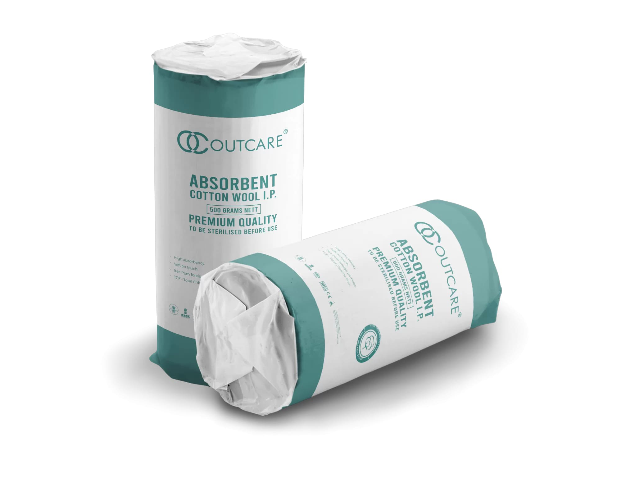 Absorbent Cotton Wool View 1